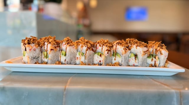 CRUNCHY CALIFORNIA ROLL.