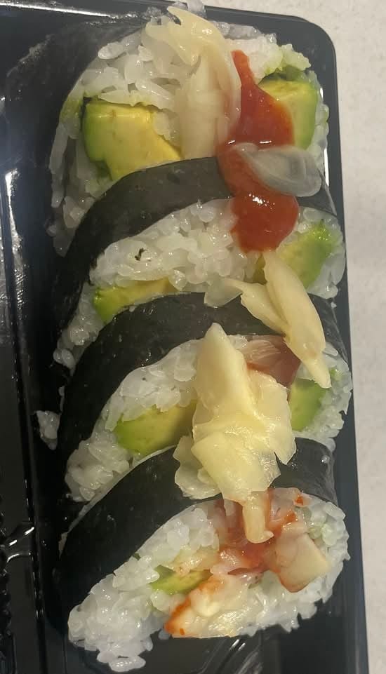 EEL AVOCADO ROLL.